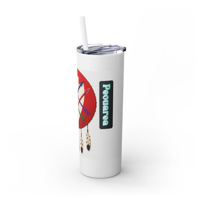 Peoria 20oz Skinny Tumbler with Dreamcatcher Shield Design