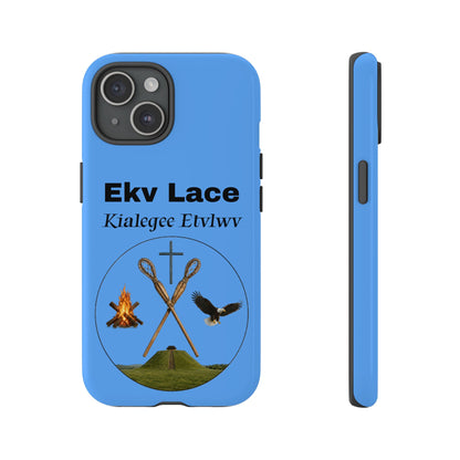 Kialegee Protective Phone Case — Custom 'Ekv Lace' Cross & Campfire Design