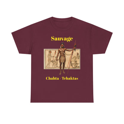 Savage Chahta Tchaklas Graphic Tee – Native American Heritage Art T-Shirt