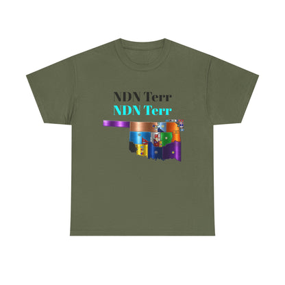 NDN Terr Oklahoma Map Tee — Native Pride Graphic T-Shirt with Arrows