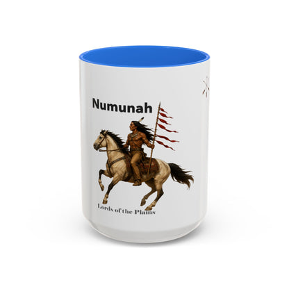 Comanche Numunah ‘Lords of the Plains’ Horseman Coffee Mug — Native Warrior Ceramic Mug (11oz/15oz)