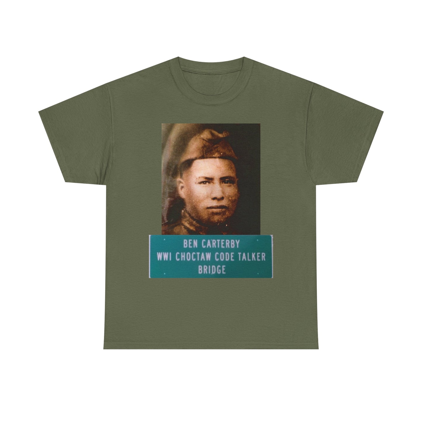 Ben Carterby Choctaw Code Talker T-Shirt — WWII Native American Veteran Tribute