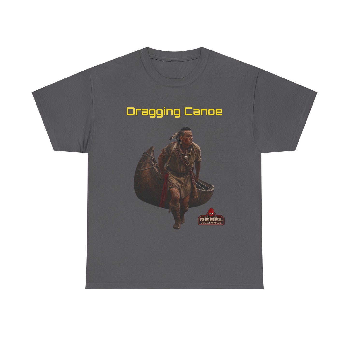 Dragging Canoe Canoe Warrior T-Shirt — Native American Historical Tribute Tee