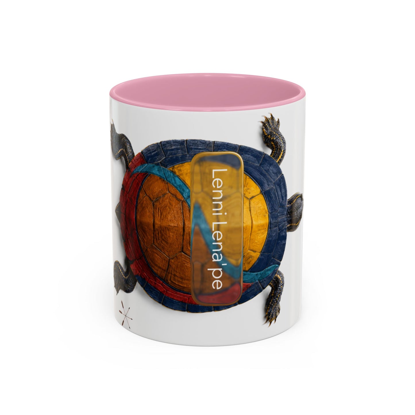 Delaware West Colorful Turtle Coffee Mug — Vibrant Hand-Painted Shell Design (11oz/15oz)