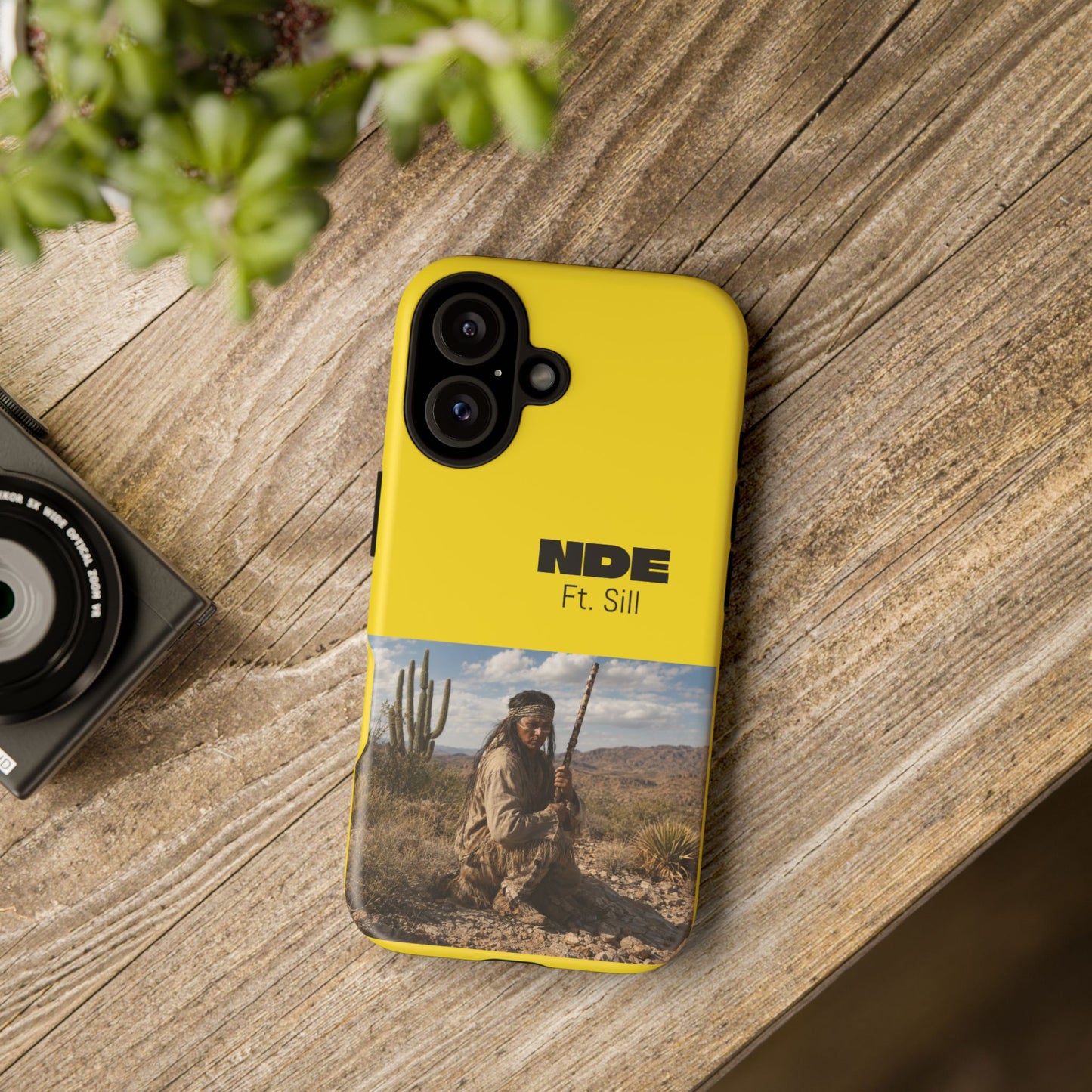 Ft. Sill Phone Case — Yellow ‘NDE Ft. Sill’ Desert Photo Protective Cover