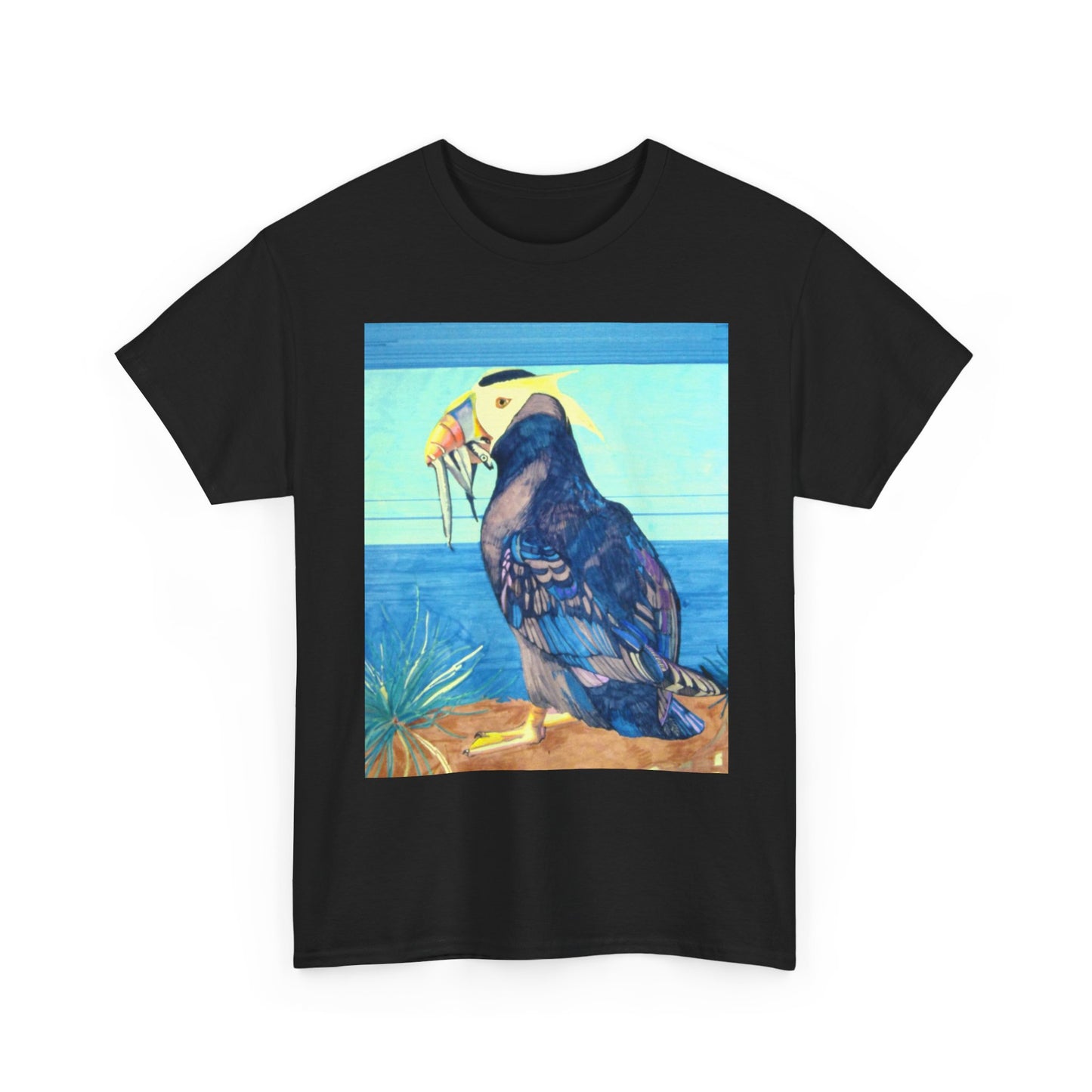 Puffin Beach Tee — Vintage Seaside Bird Graphic T-Shirt