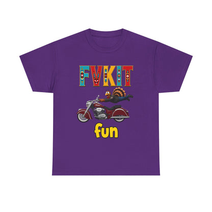 Turkey Motorcycle  Graphic Tee — Retro Rider Humor T-Shirt