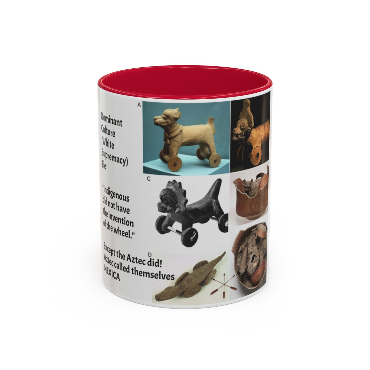 Aztec Artifact Photos Collage Coffee Mug (11oz/15oz)