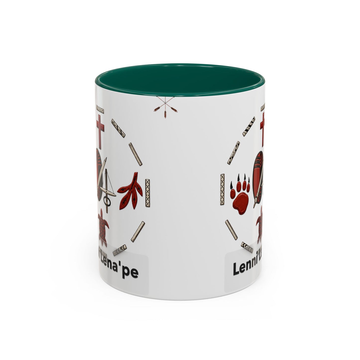 Delaware East Lenni Lenape Tribal Ceramic Mug – Native Symbols Coffee Cup (11oz/15oz)