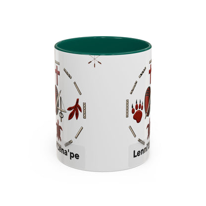 Delaware East Lenni Lenape Tribal Ceramic Mug – Native Symbols Coffee Cup (11oz/15oz)