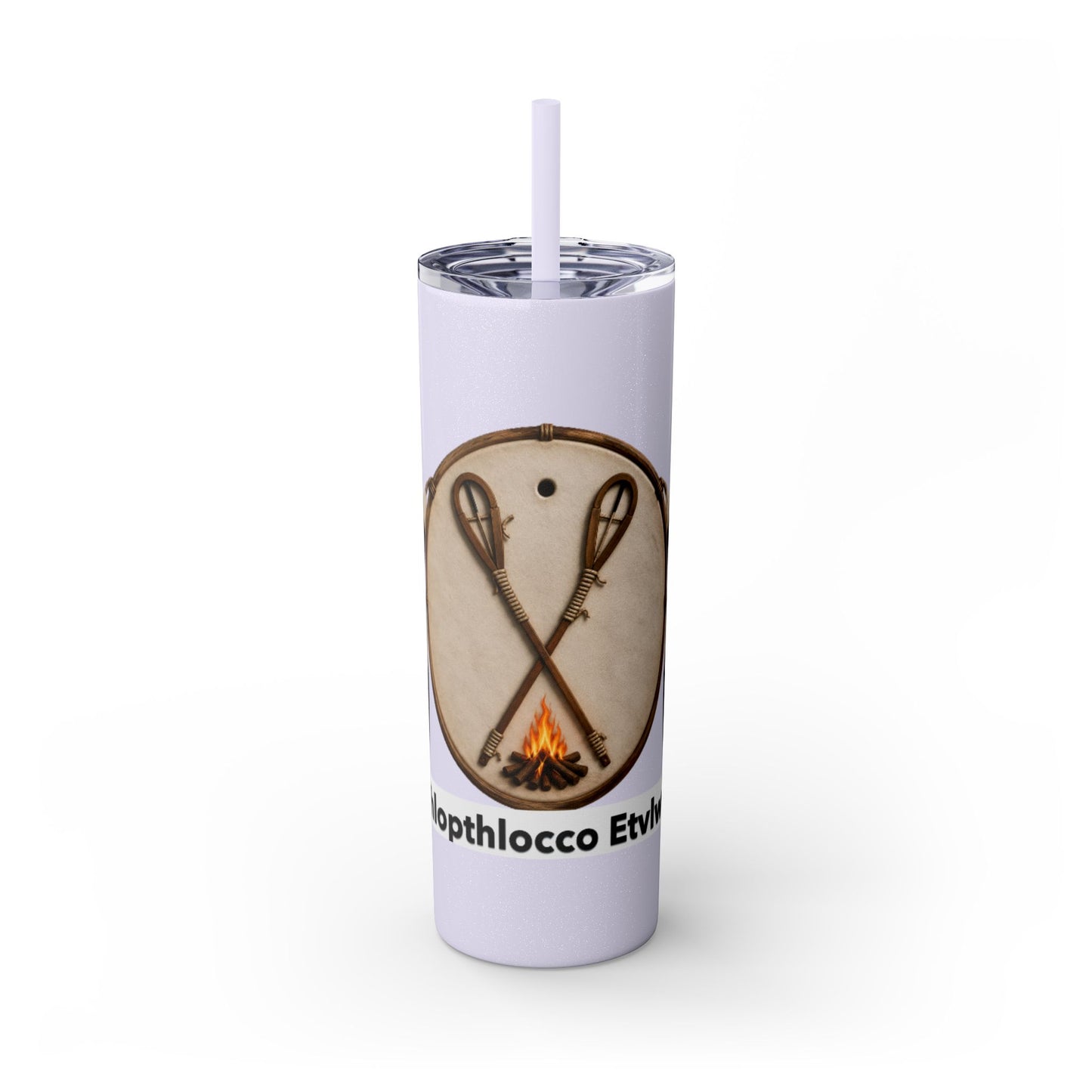 Thlopthlocco Skinny Tumbler with Straw, 20oz