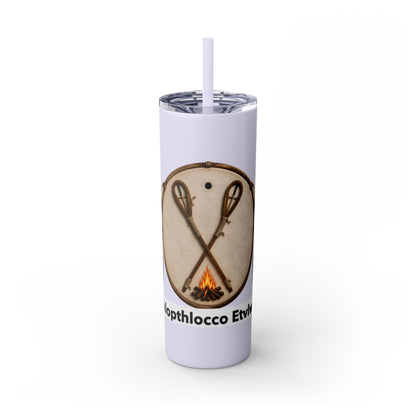 Thlopthlocco Skinny Tumbler with Straw, 20oz