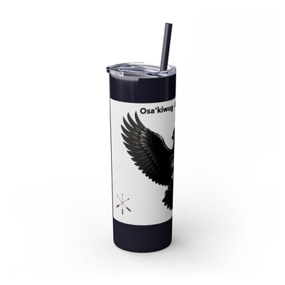 Sac Fox Skinny Tumbler with Straw, 20oz