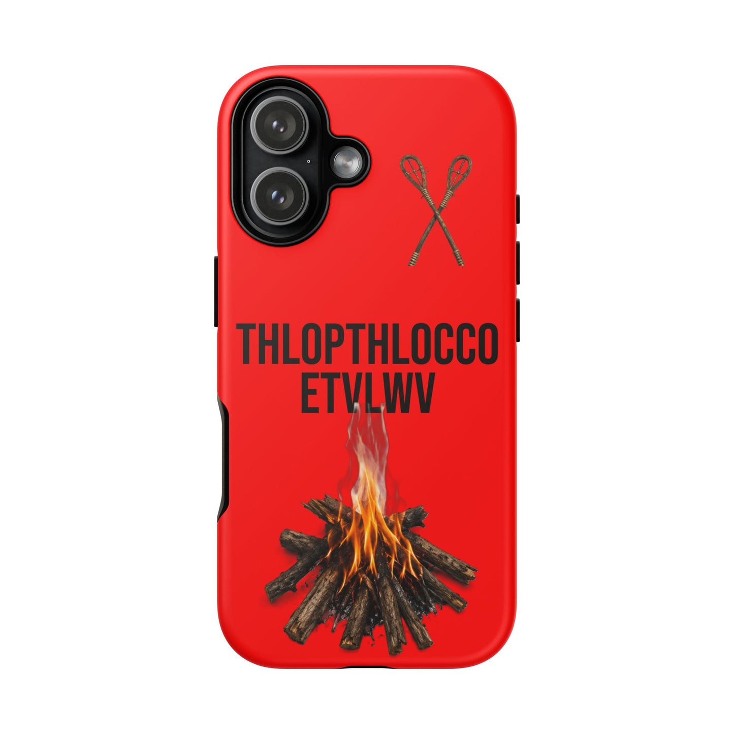 Thlopthlocco Protective Phone Case —  Text "THLOPTHLOCCO ETVLWV"