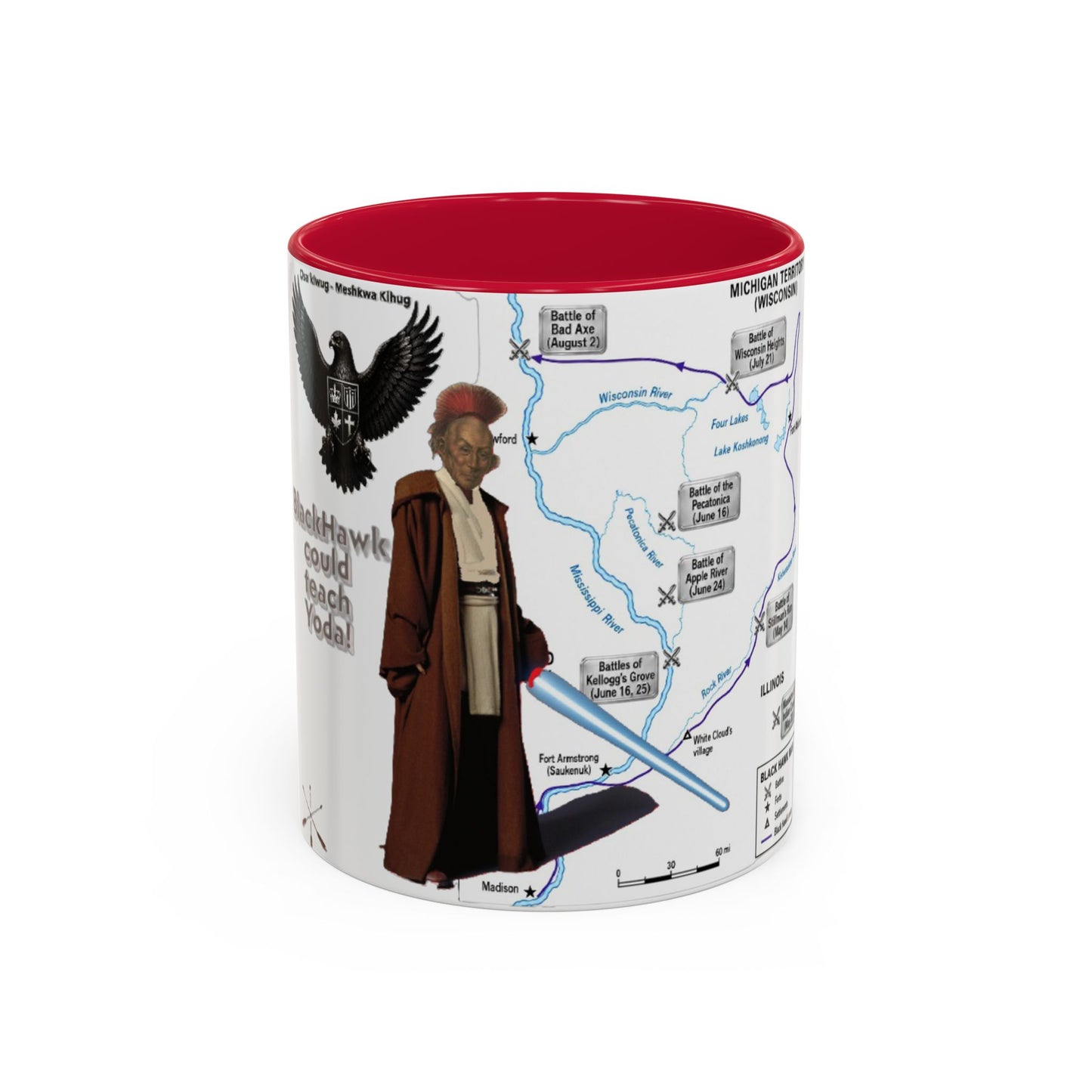 Blackhawk Map Mug — Obi-Wan Kenobi Illustrated Coffee Cup (11oz/15oz)