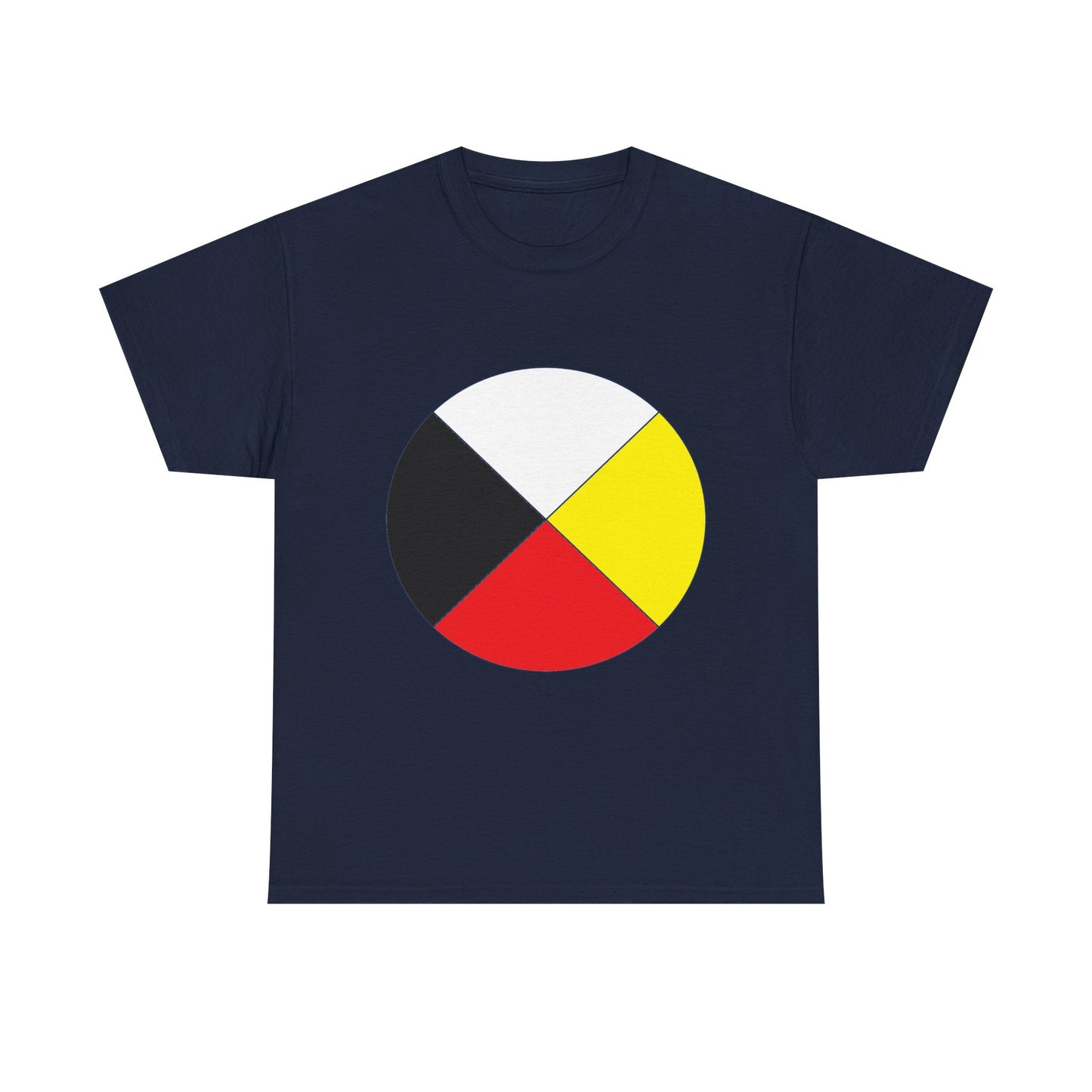 Native Medicine Wheel Tee — Four Directions Circle Design T-Shirt