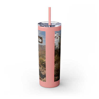 Ft. Sill Apache 20oz Skinny Tumbler with Desert Native Warrior Photo Wrap