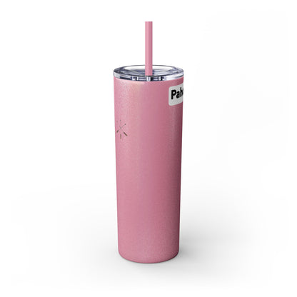 Iowa 20oz Skinny Tumbler with Native Dreamcatcher Design - 'Pahodje' Travel Straw Cup