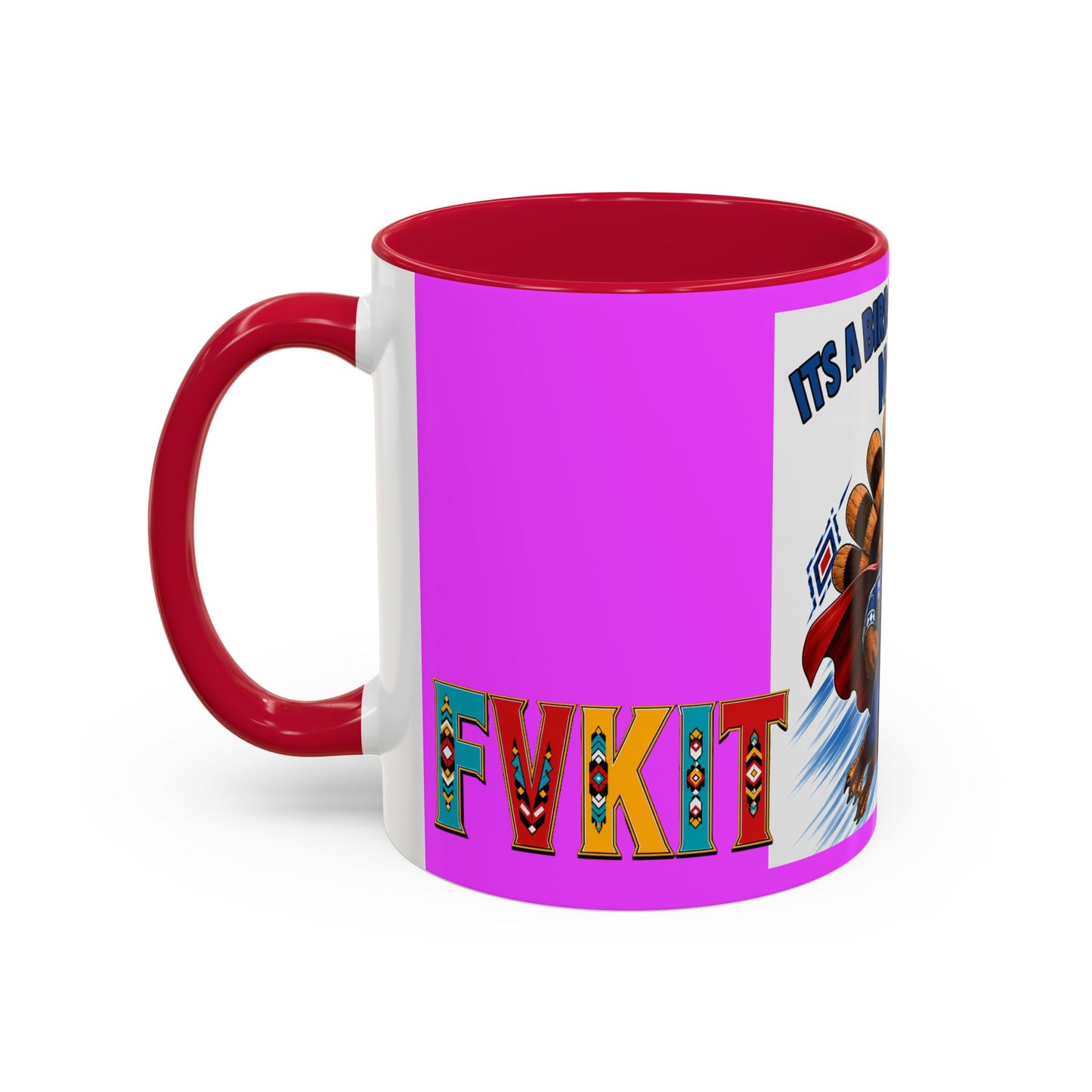 Turkey Coffee Mug — "It’s a Bird! It’s a Plane! No It’s" Colorful 11/15oz Mug