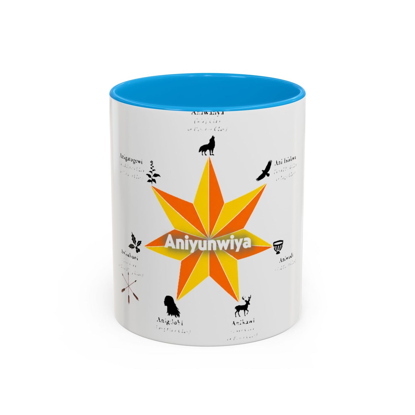 Aniyunwiya Star Map Coffee Mug — Native Seneca/Onondaga Language Names