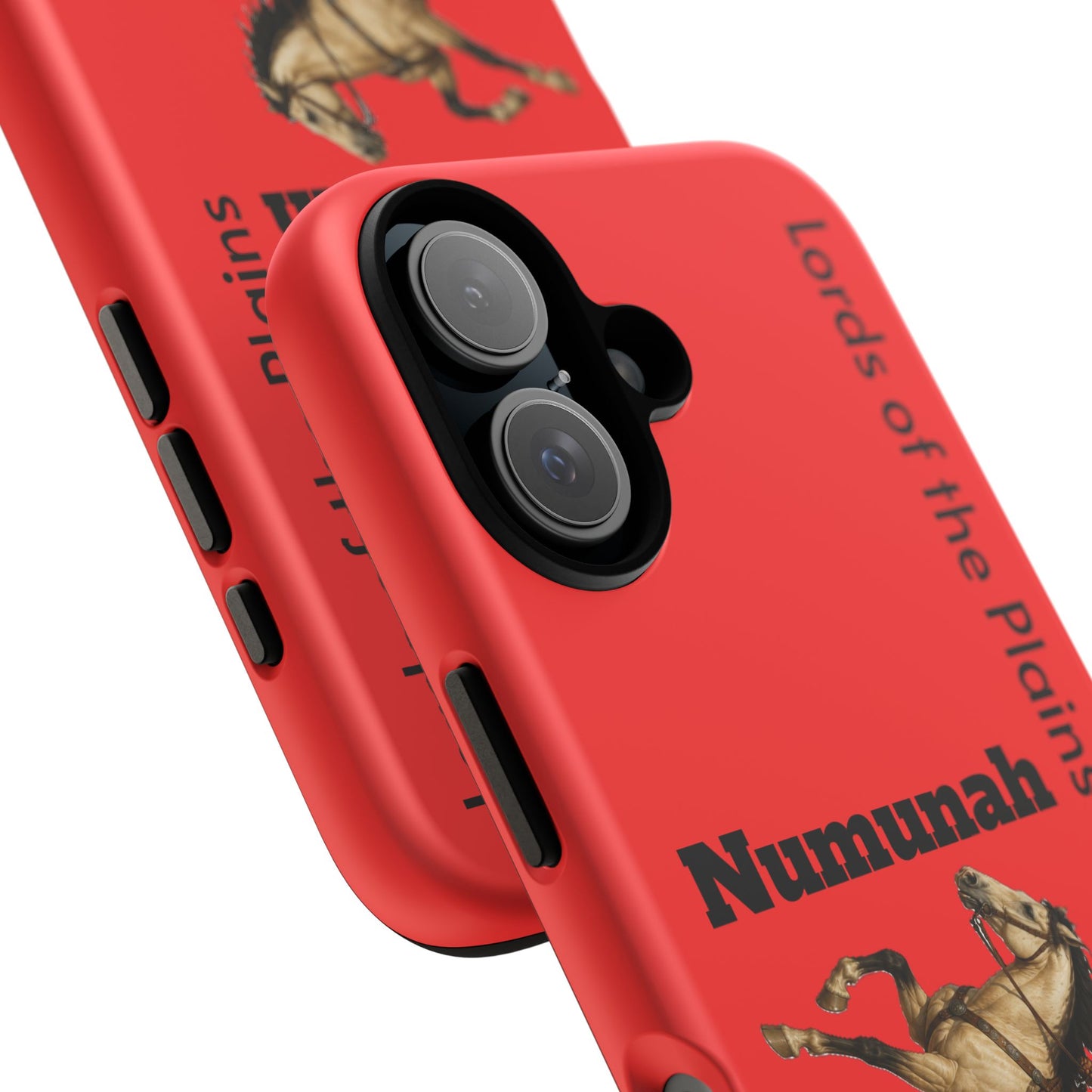 Comanche Numunah Horse Phone Case — 'Lords of the Plains' Red Protective Case