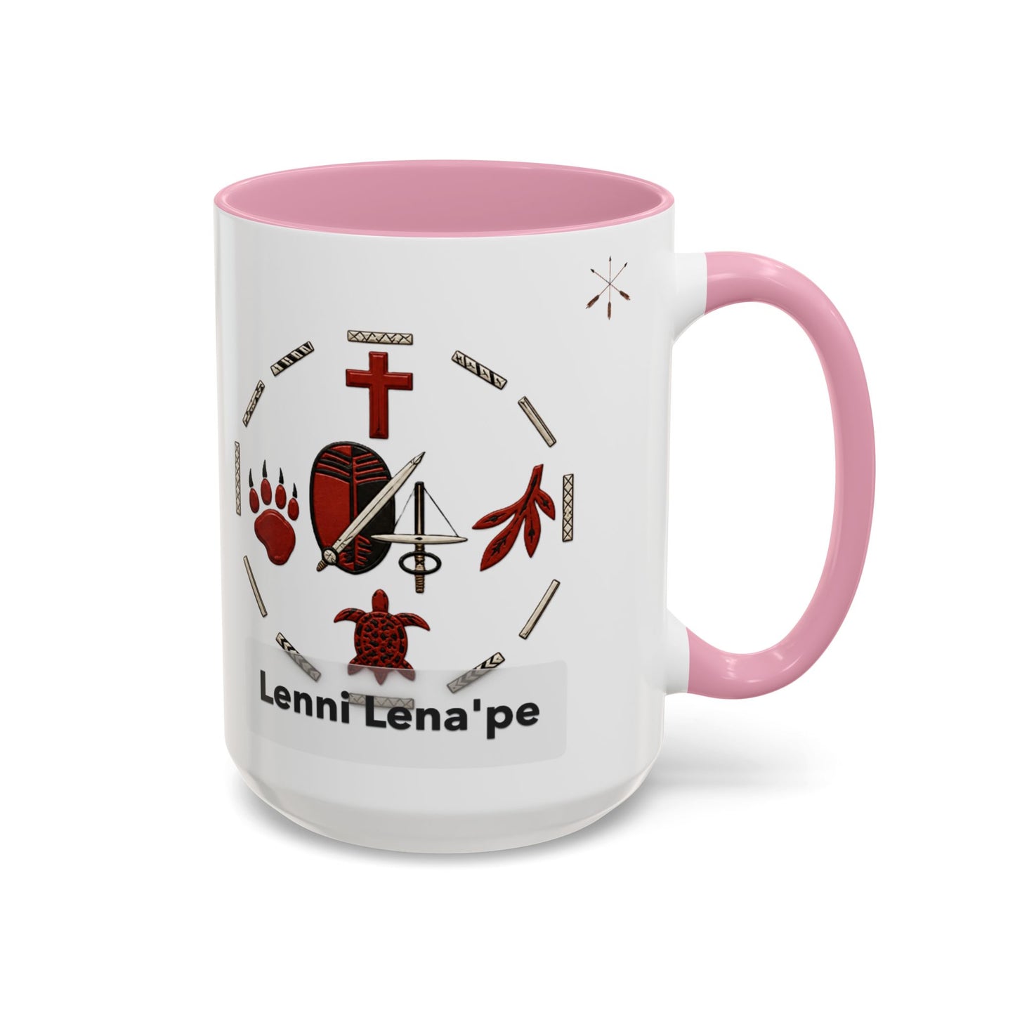Delaware East Lenni Lenape Tribal Ceramic Mug – Native Symbols Coffee Cup (11oz/15oz)