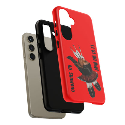 Absentee Shawnee Headdress Phone Case — 'Li Si Wi Ni' Design