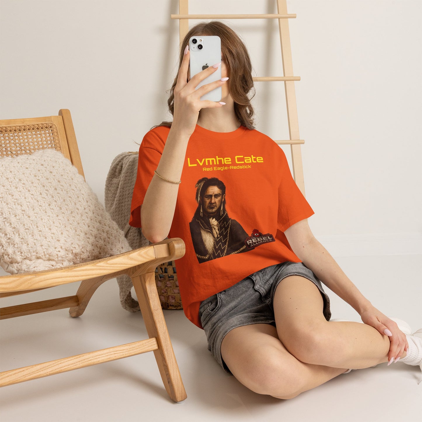 Lvmhe Cate Portrait Tee — Rebel Alliance Retro Sci‑Fi Graphic Shirt