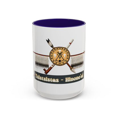 Cheyenne Arapaho Native Heritage Shield Coffee Mug – 'Tsistsistas / Hinono’ei' 11oz & 15oz