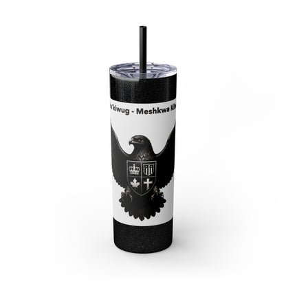 Sac Fox Skinny Tumbler with Straw, 20oz