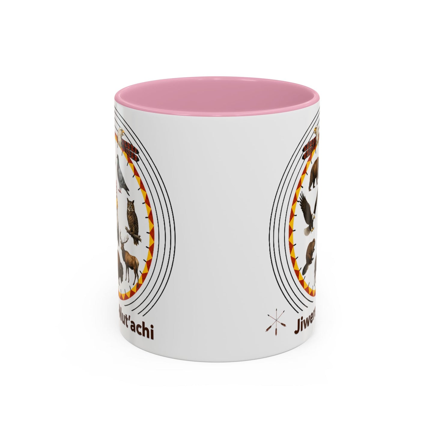 Otoe Missouria Native Animal Circle Mug – 'Jiwere-Nut'achi' Illustrated Coffee Cup (11oz/15oz)
