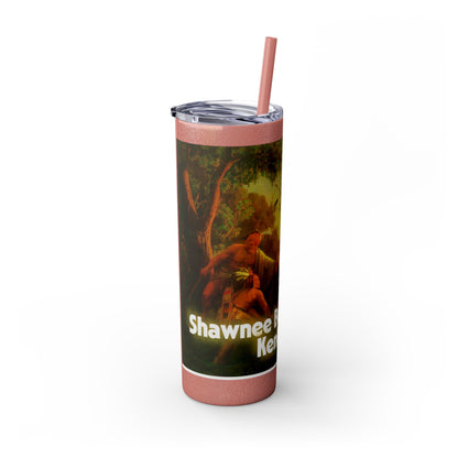Shawnee Absentee Skinny Tumbler with Straw, 20oz