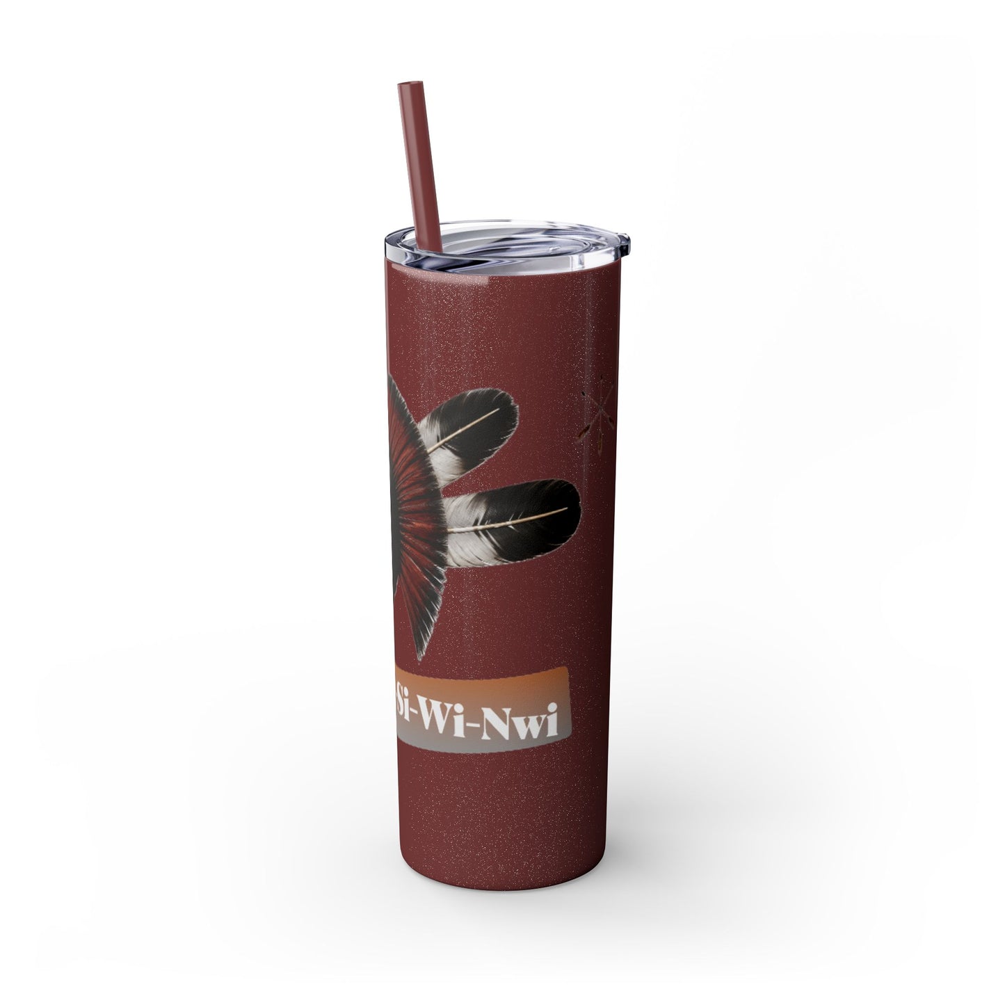 Shawnee Absentee Skinny Tumbler with Straw, 20oz